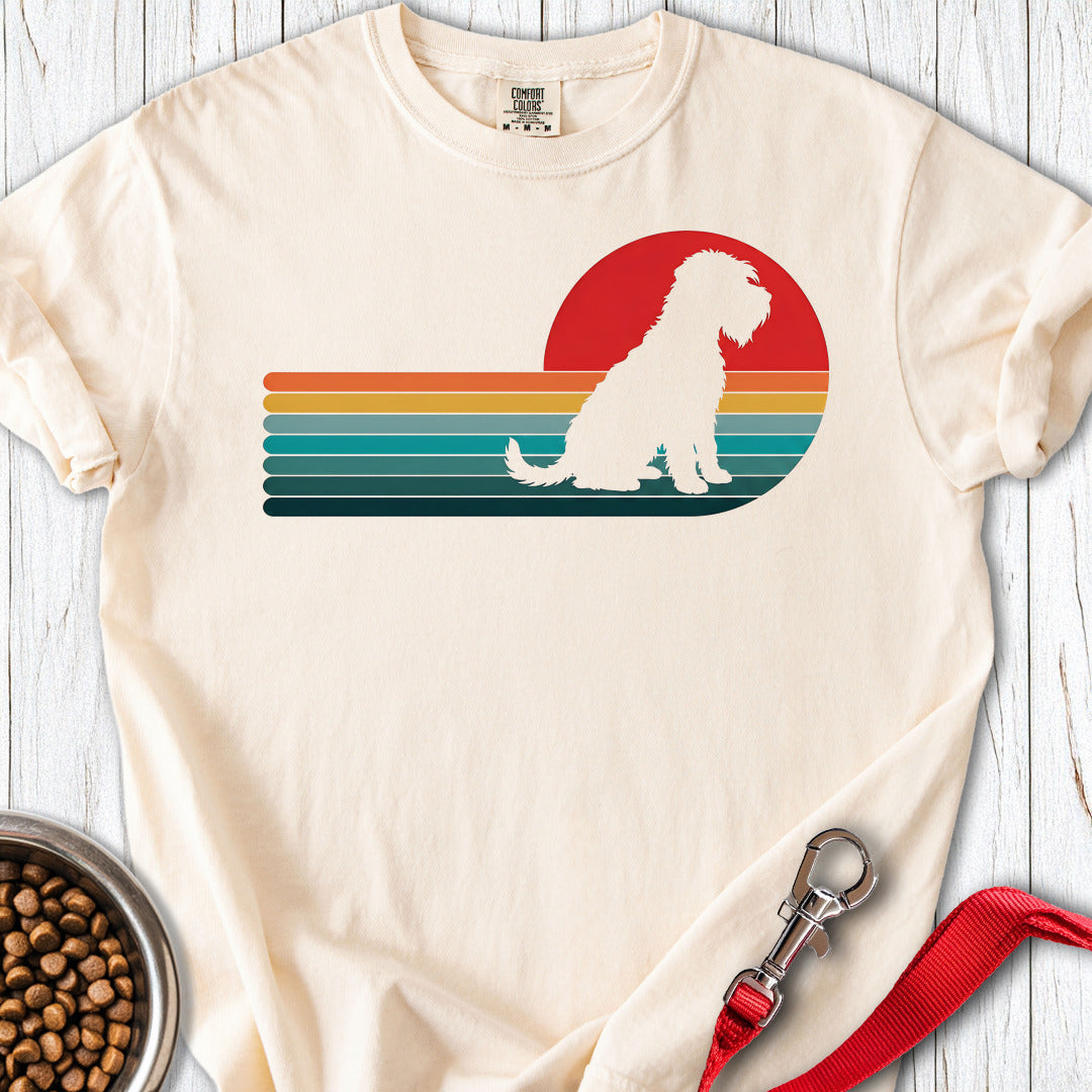 Wheaten Terrier Retro Sunset Premium Tee — Ivory