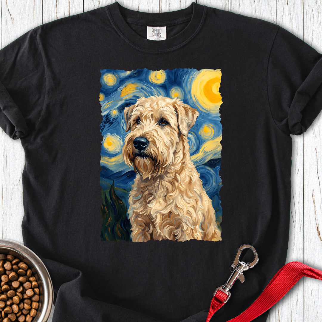Wheaten Terrier Van Gogh Premium Tee — Black