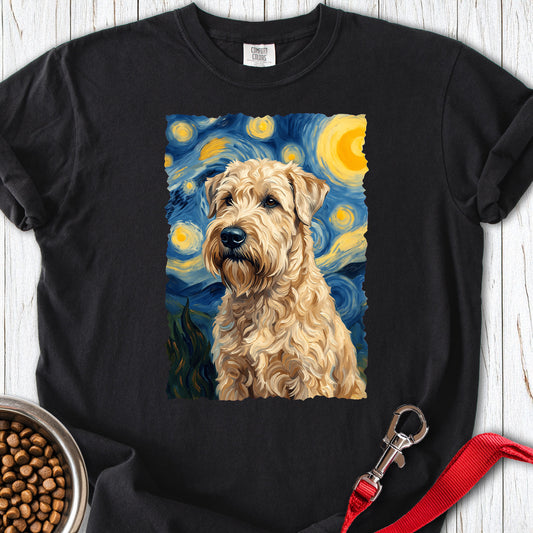 Wheaten Terrier Van Gogh Premium Tee — Black