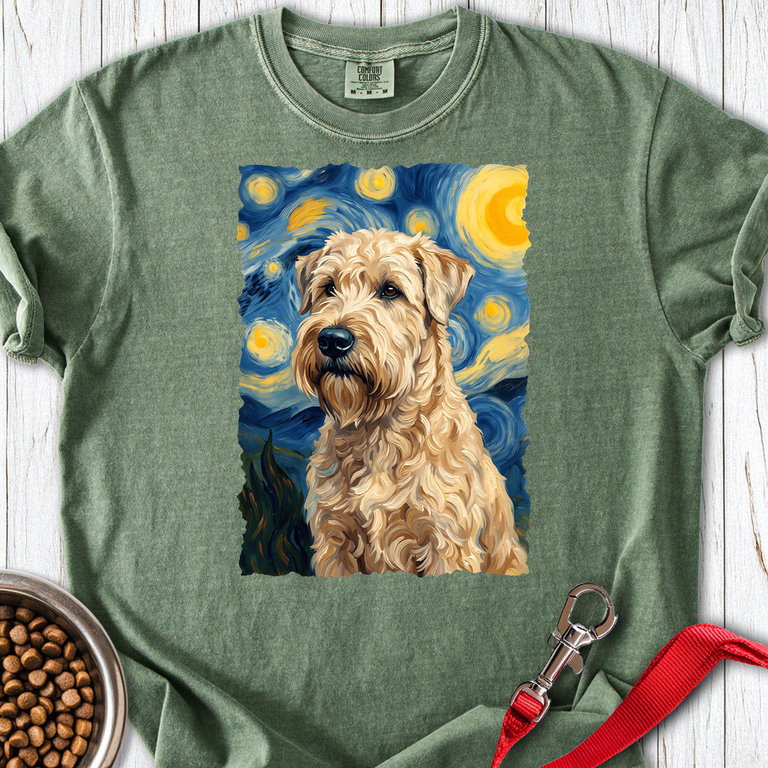 Wheaten Terrier Van Gogh Premium Tee — Moss