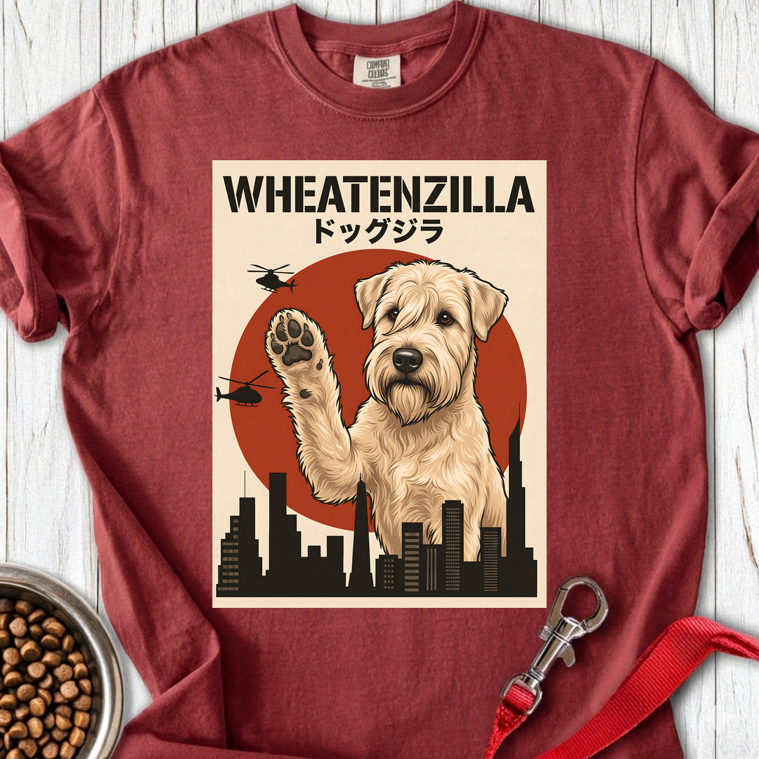 Wheaten Terrier Wheatenzilla Premium Tee — Brick