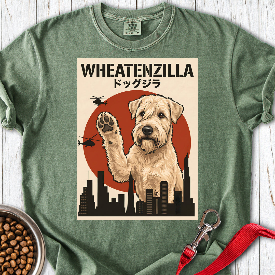 Wheaten Terrier Wheatenzilla Premium Tee — Moss
