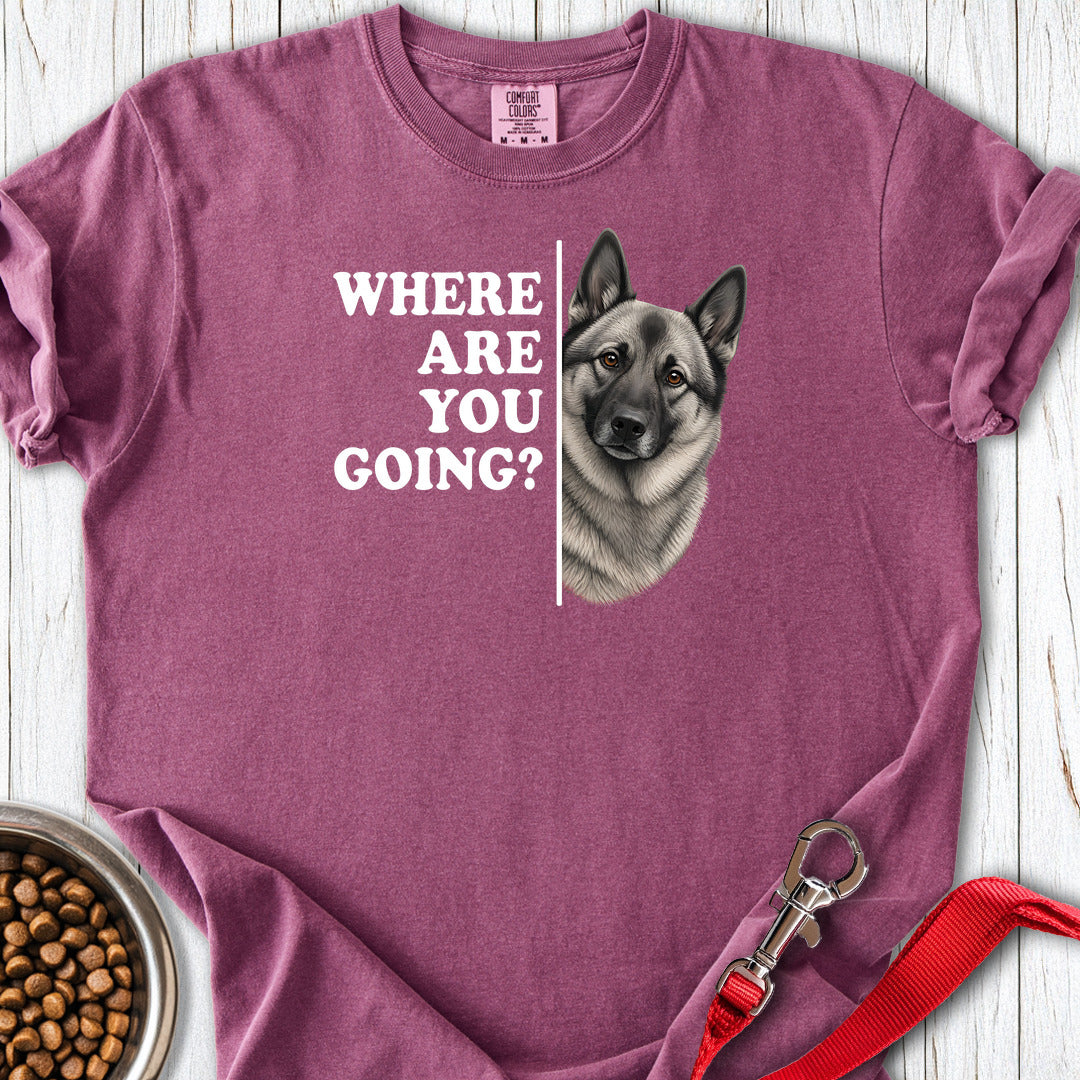 Where Are You Going Premium Tee — Berry
