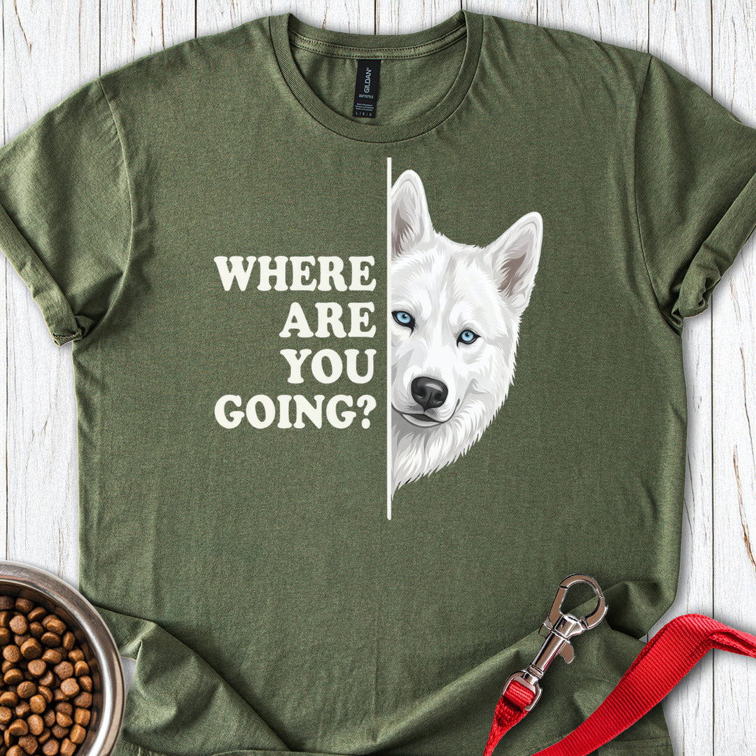White Husky Alert Military Green