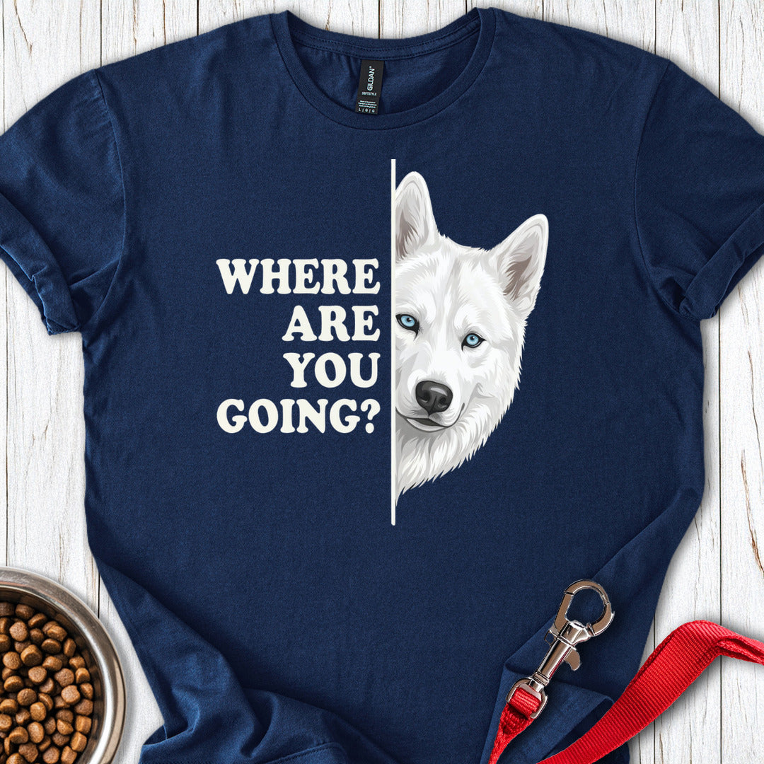 White Husky Alert Navy