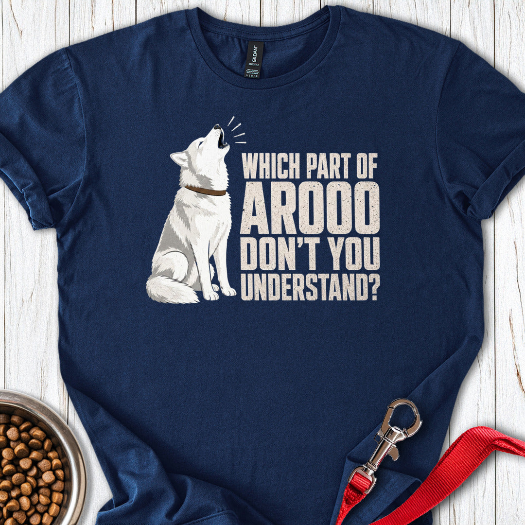White Husky Howl Navy