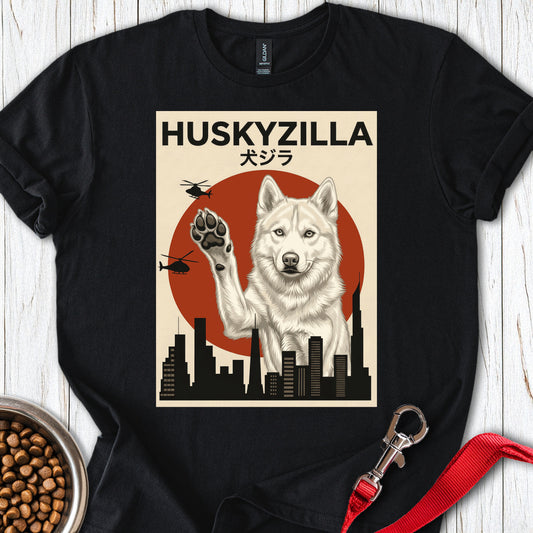 White Husky Huskyzilla Black