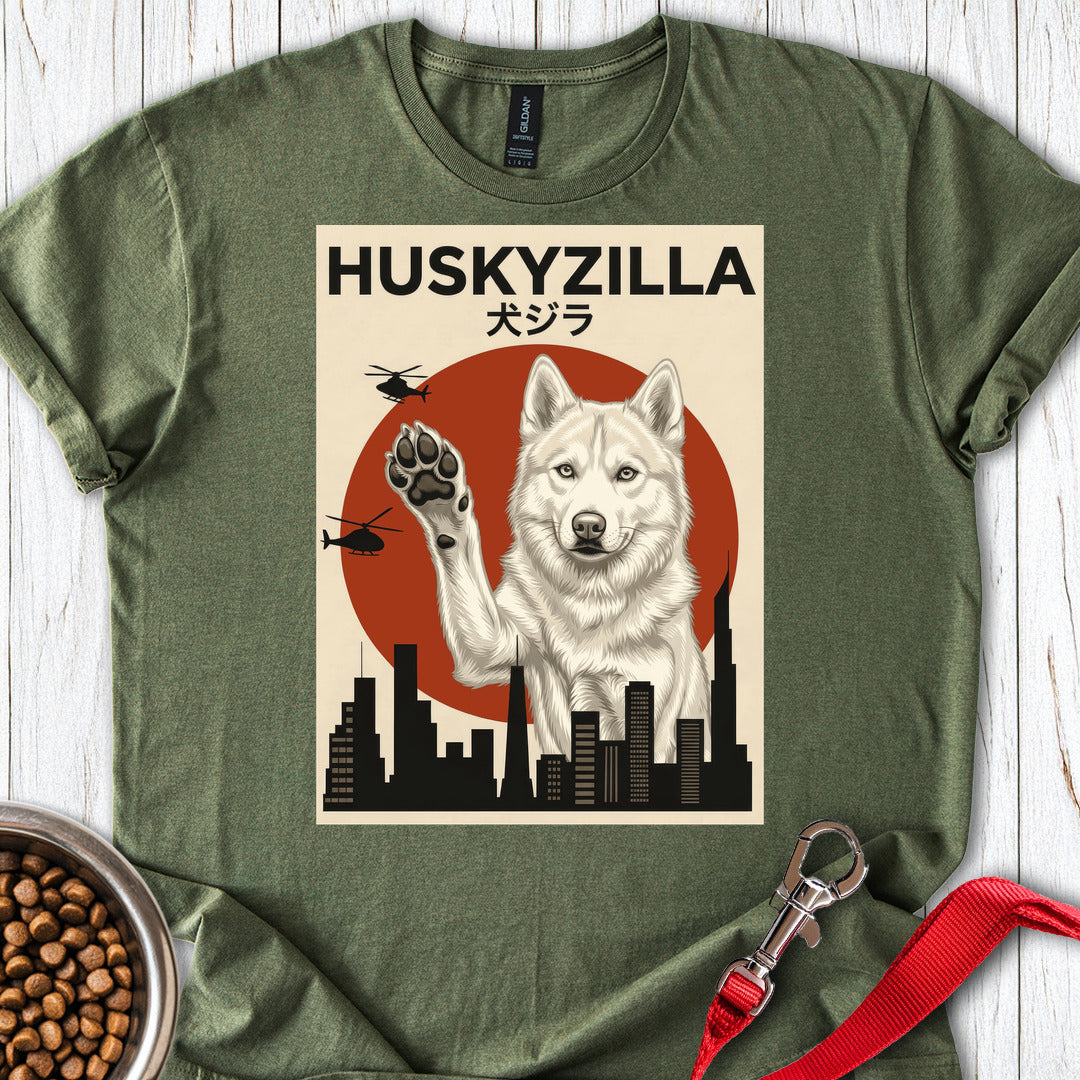 White Husky Huskyzilla Military Green