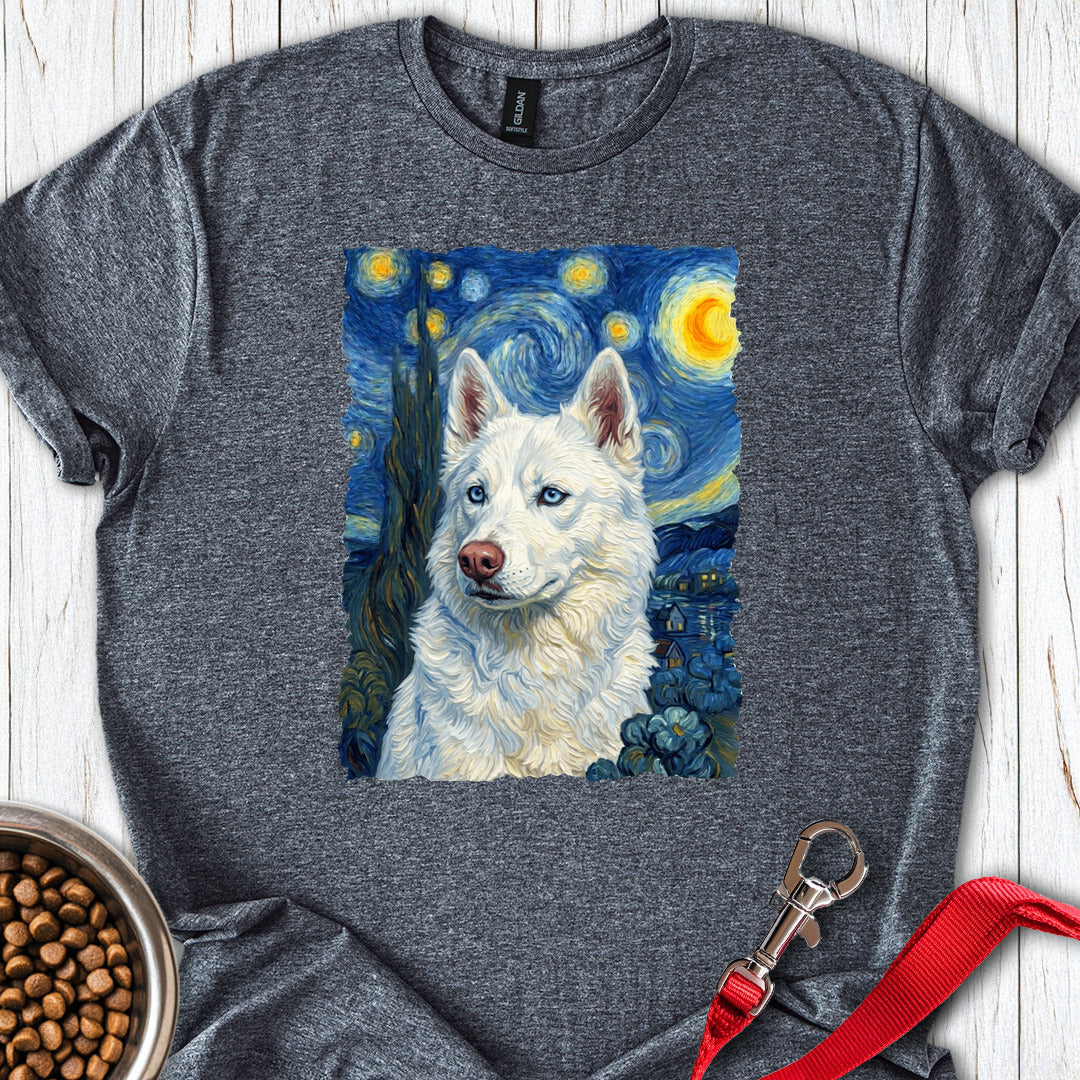 White Husky Van Gogh Dark Heather