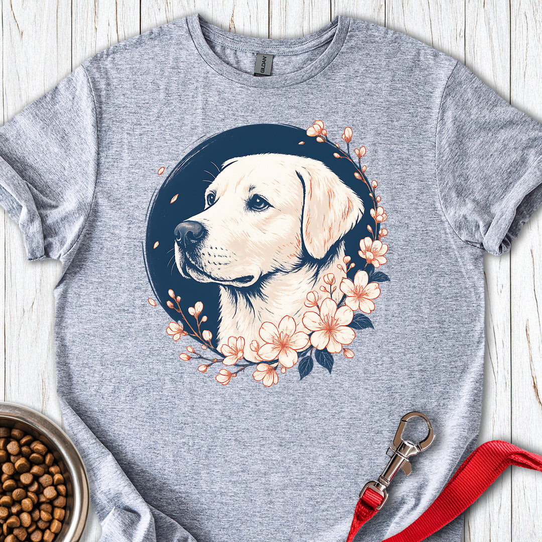 White Labrador Flower Sport Grey