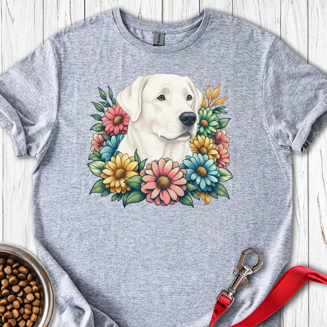 White Labrador Flower Sport Grey