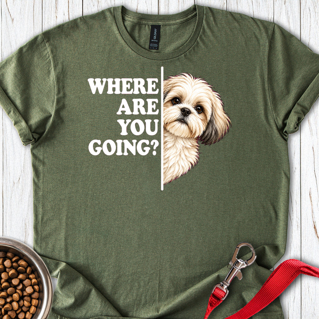 White Shih Tzu Alert — Military Green