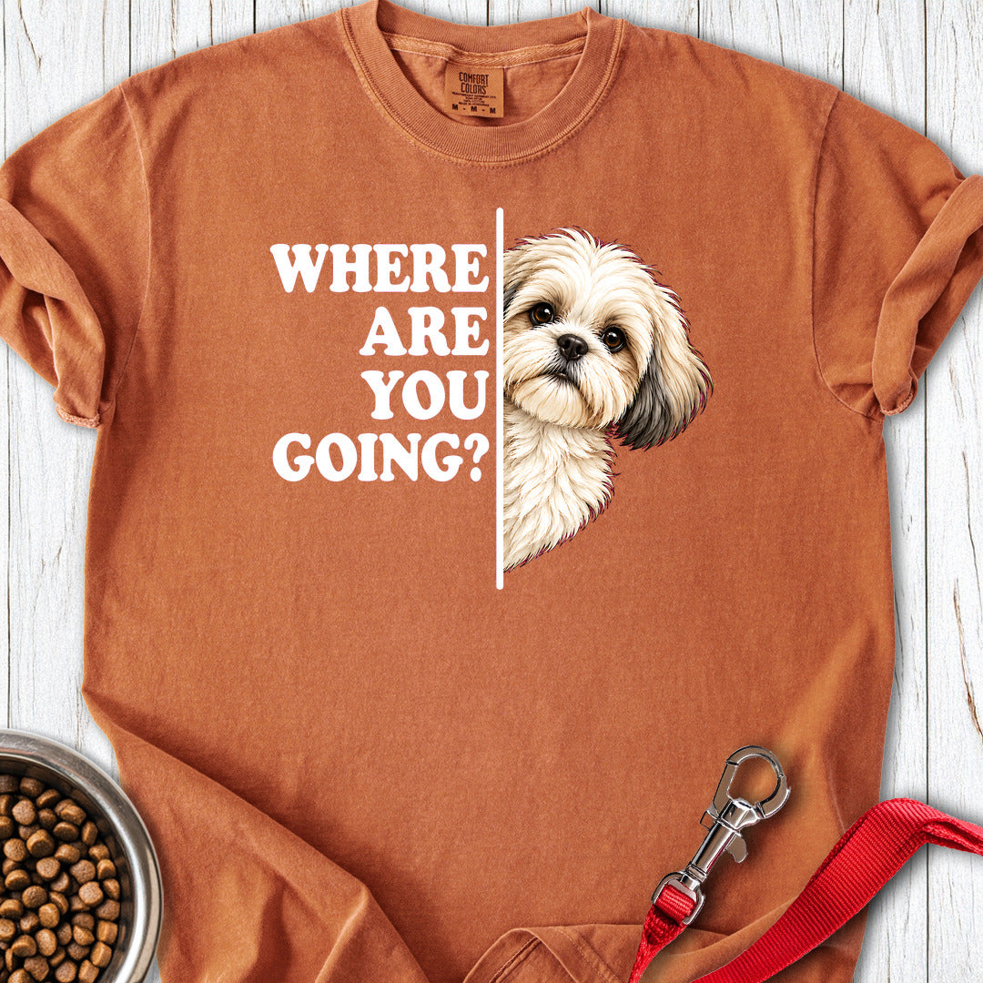 White Shit Tzu Alert Premium Tee — Yam