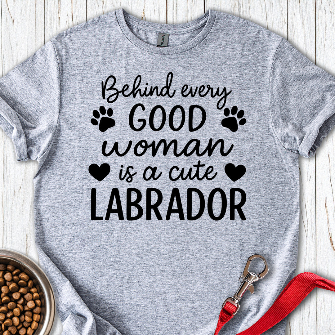 Woman and Labrador Sport Grey
