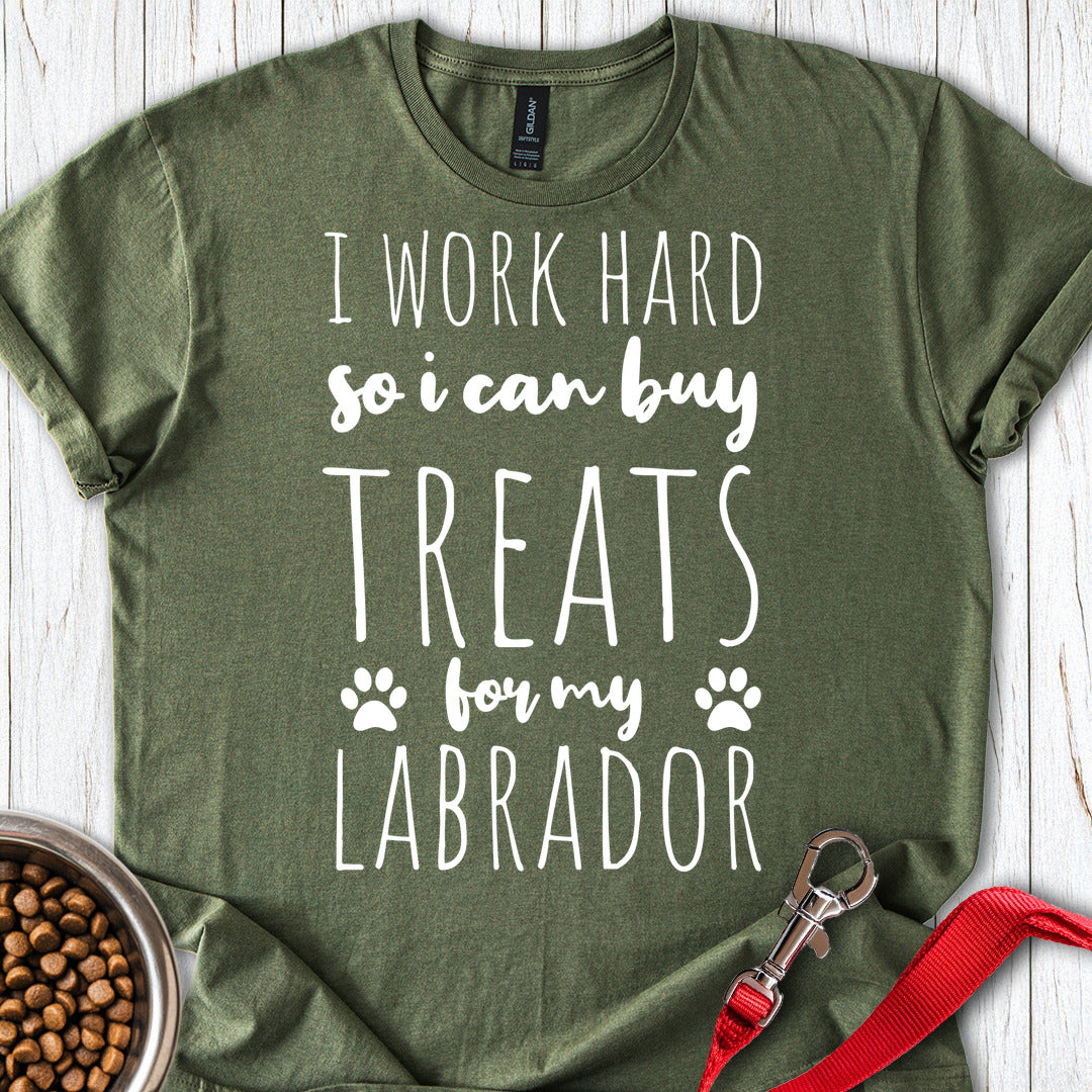 Work For Treats Labrador Military Green