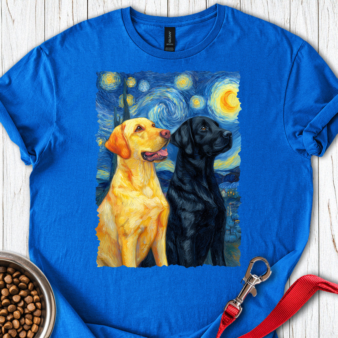 Yellow & Black Lab Van Gogh Royal