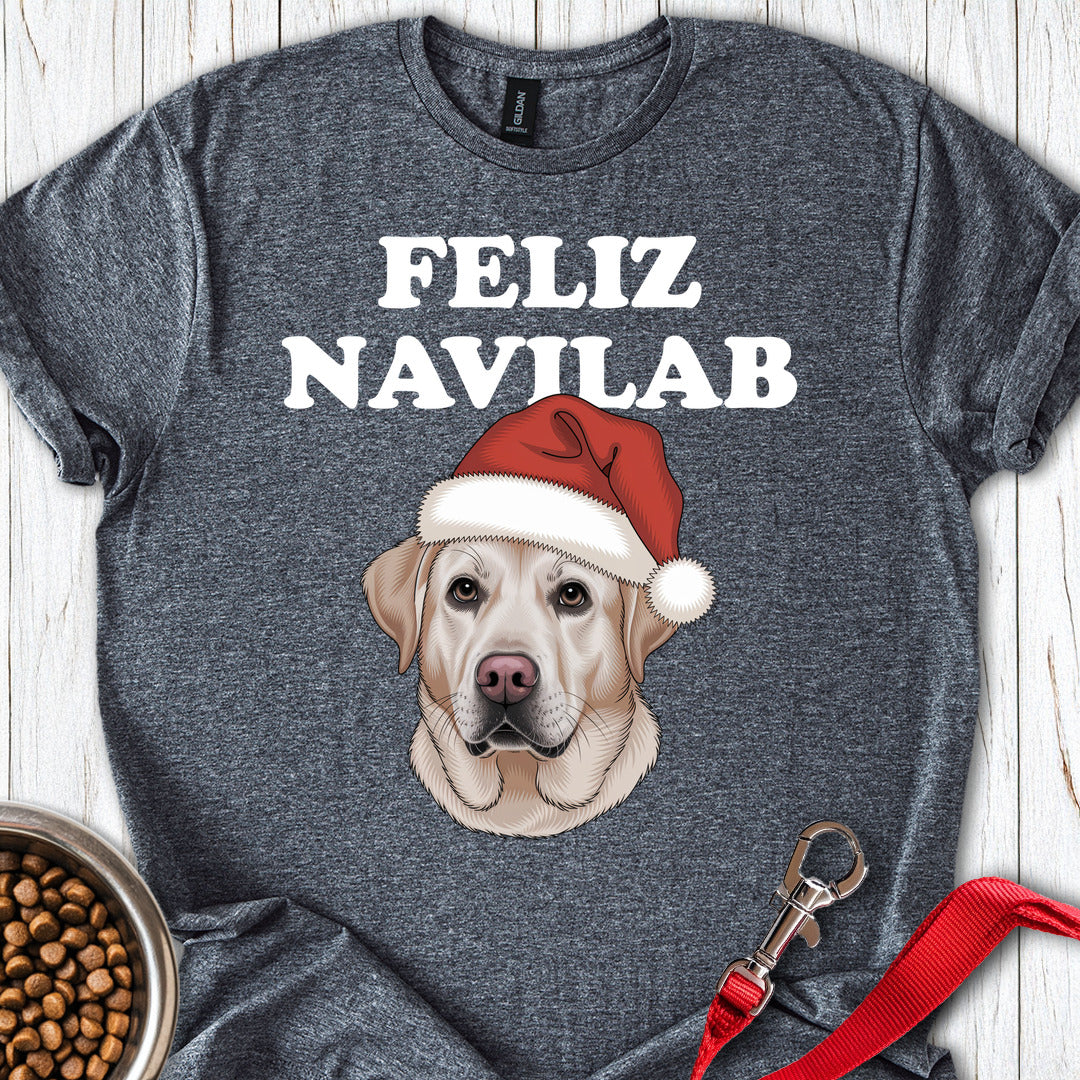Yellow Lab Funny Christmas Dark Heather
