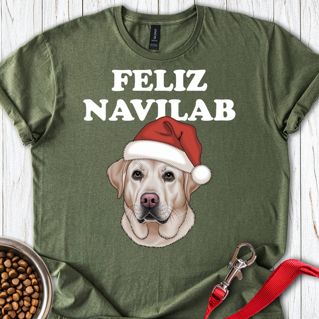 Yellow Lab Funny Christmas Military Green