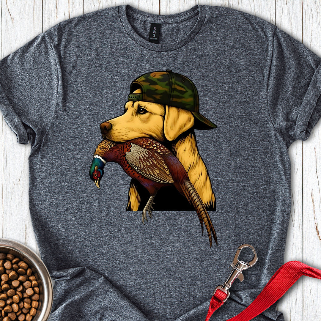 Yellow Lab Pheasant Hunter Dark Heather