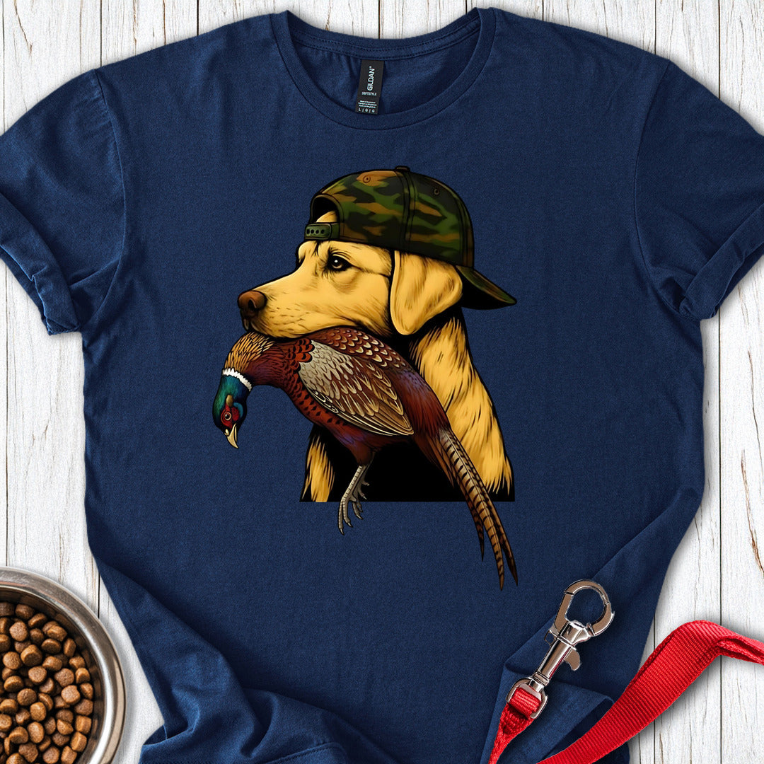 Yellow Lab Pheasant Hunter Navy