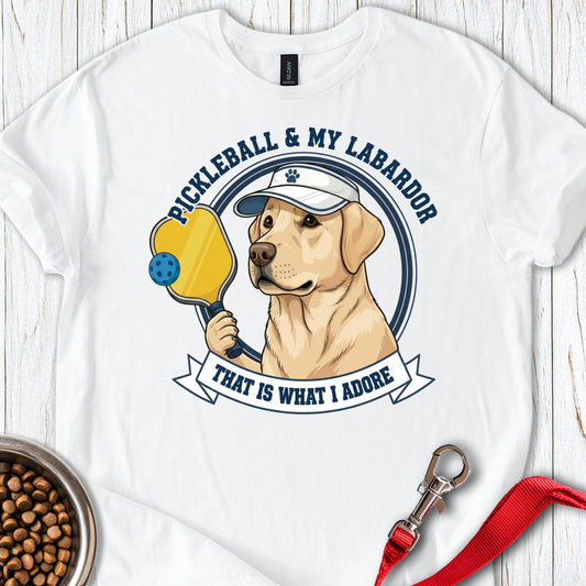 Yellow Lab Pickleball White