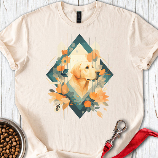 Yellow Labrador Abstract Art Natural