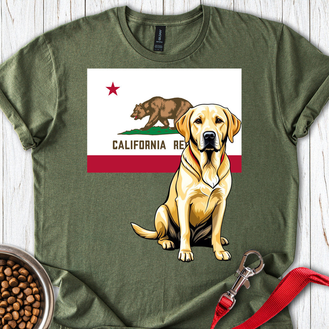 Yellow Labrador California Military Green