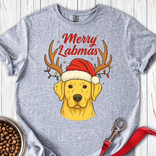 Yellow Labrador Christmas Sport Grey