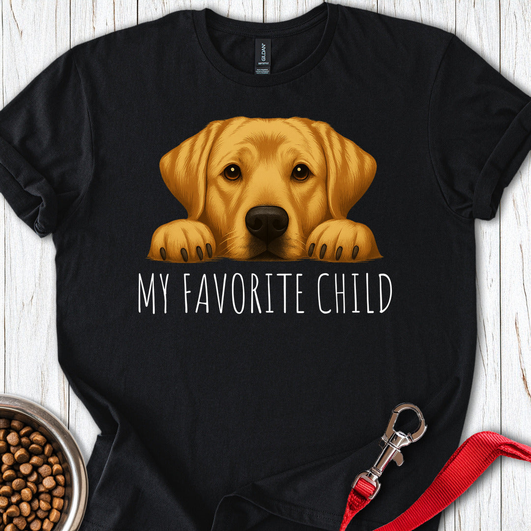 Yellow Labrador Favorite Child Black