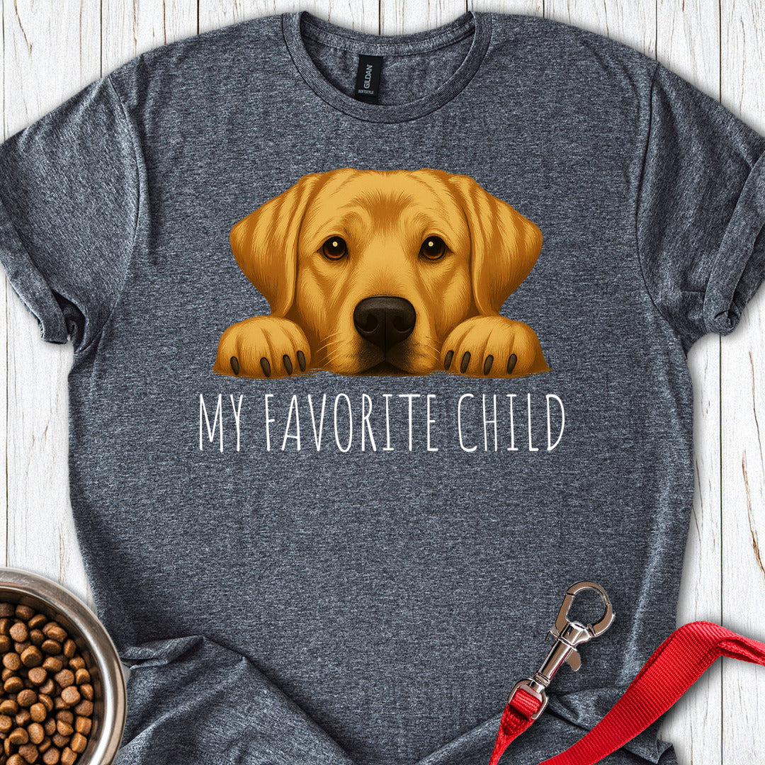 Yellow Labrador Favorite Child Dark Heather