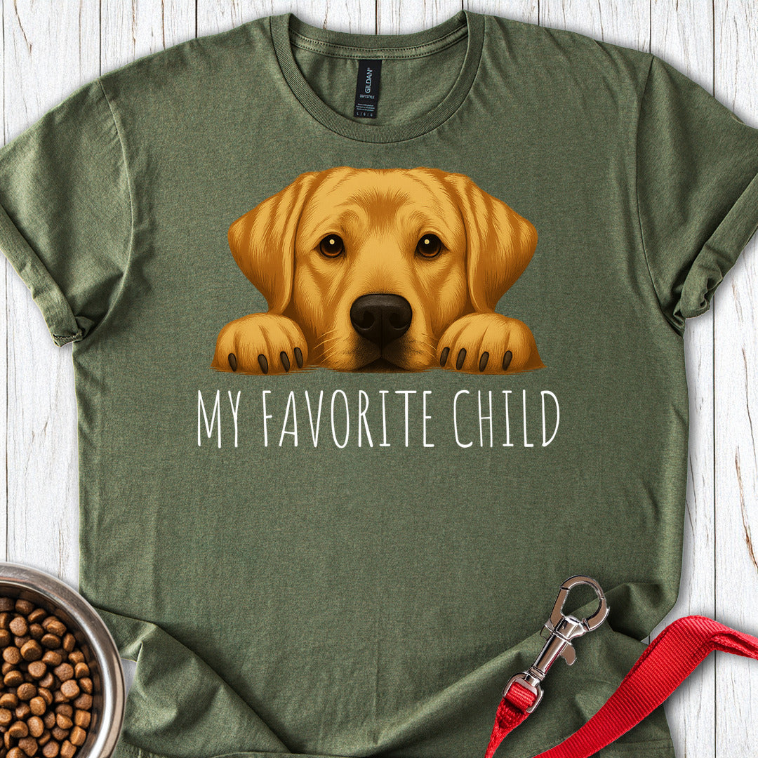 Yellow Labrador Favorite Child Military Green