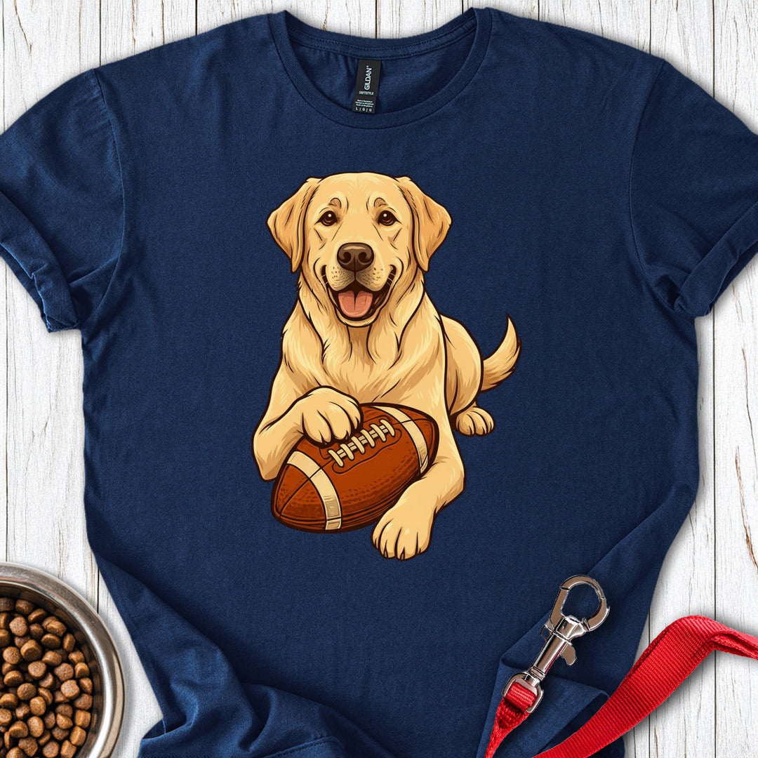 Yellow Labrador Football Navy