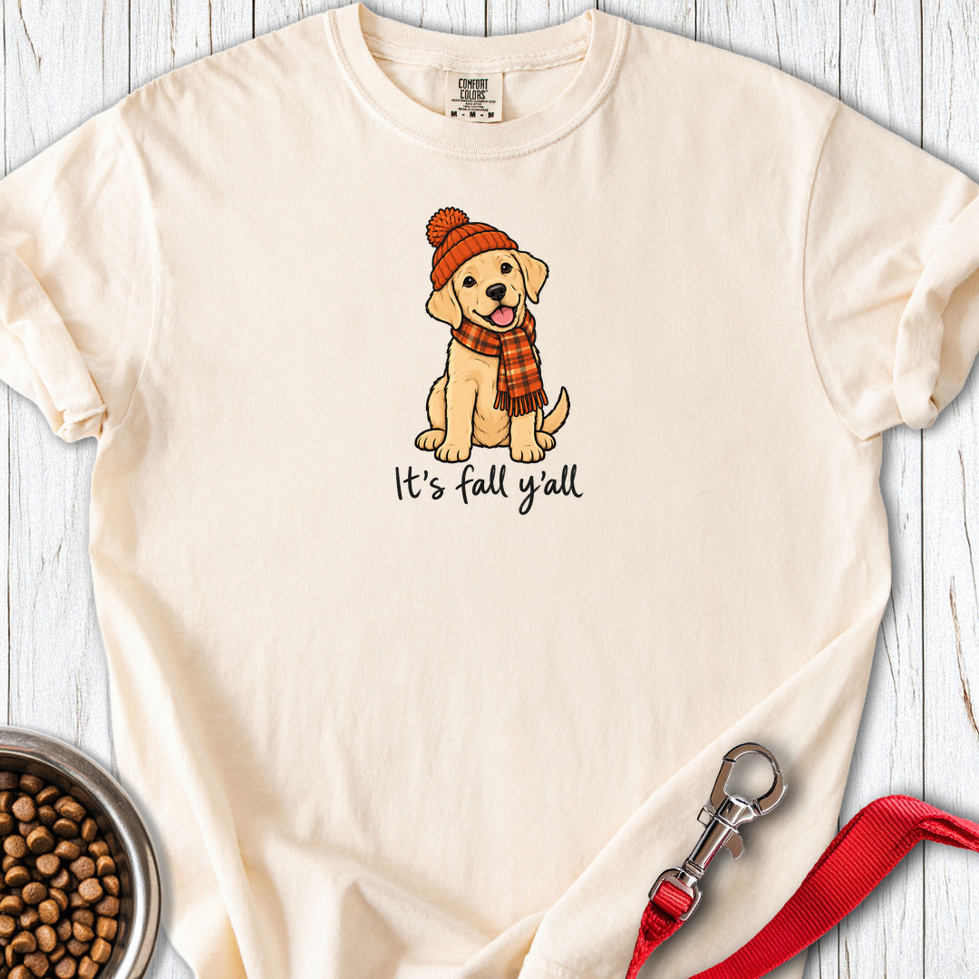 Yellow Labrador It's Fall Y'all Premium Tee — Ivory