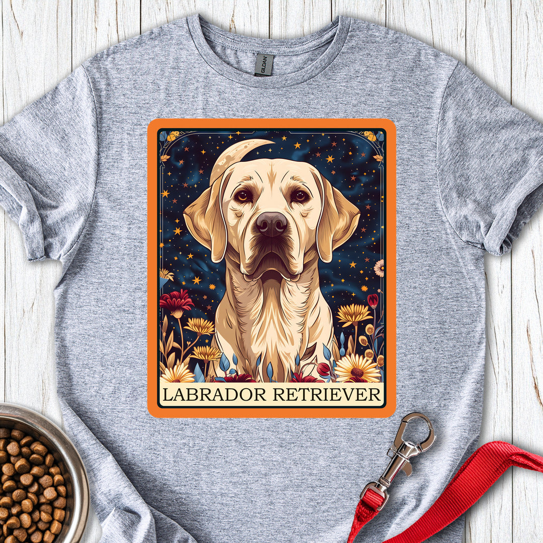 Yellow Labrador Tarot Card Sport Grey