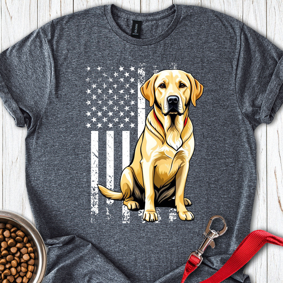 Yellow Labrador USA Dark Heather
