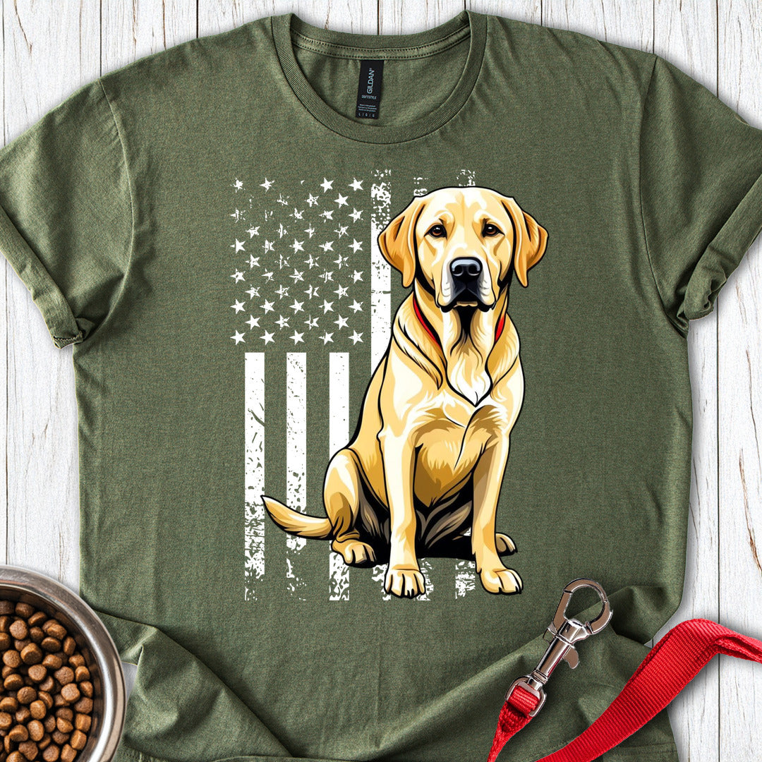 Yellow Labrador USA Military Green