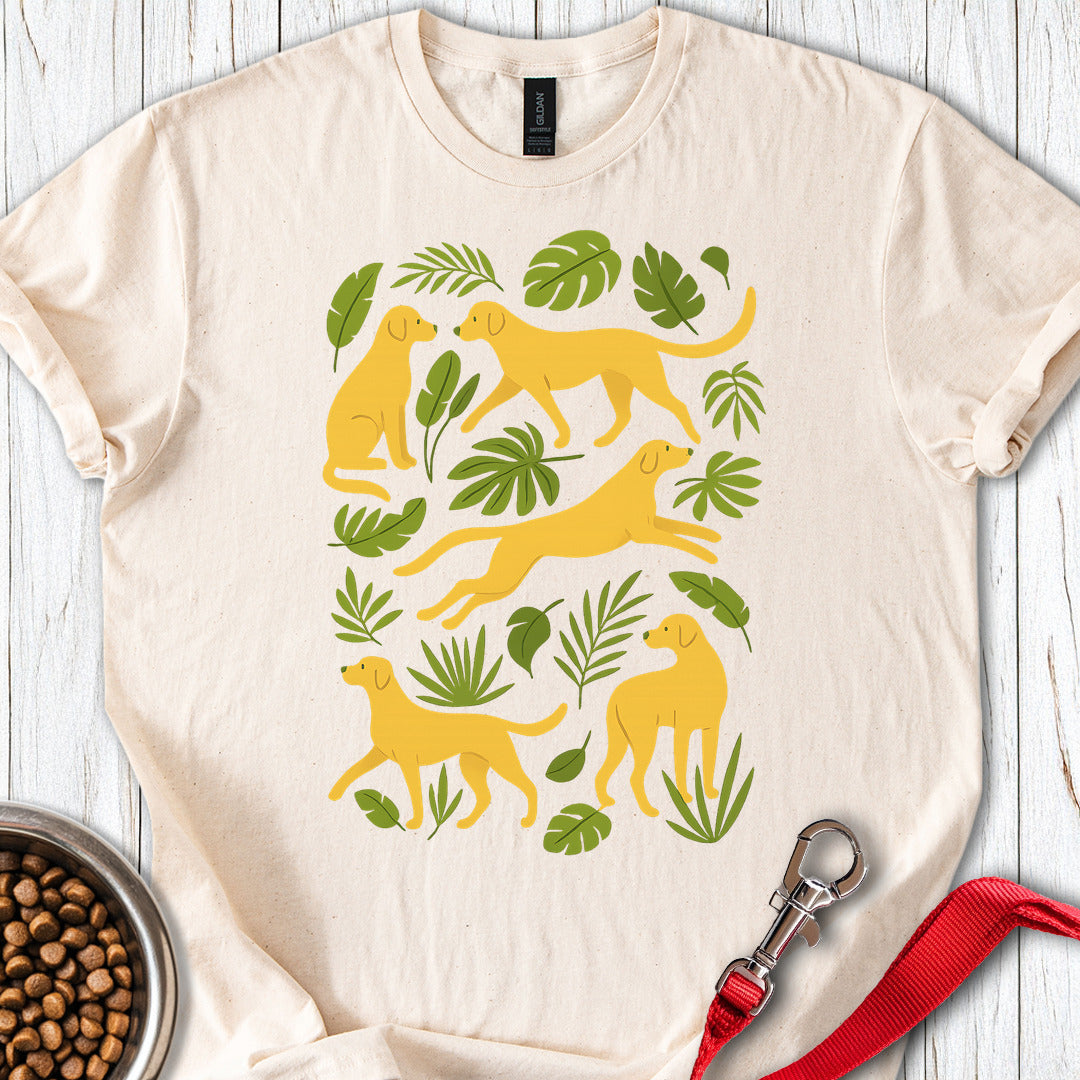 Yellow Labrador Womens Graphic Natural