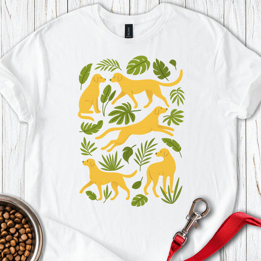Yellow Labrador Womens Graphic White