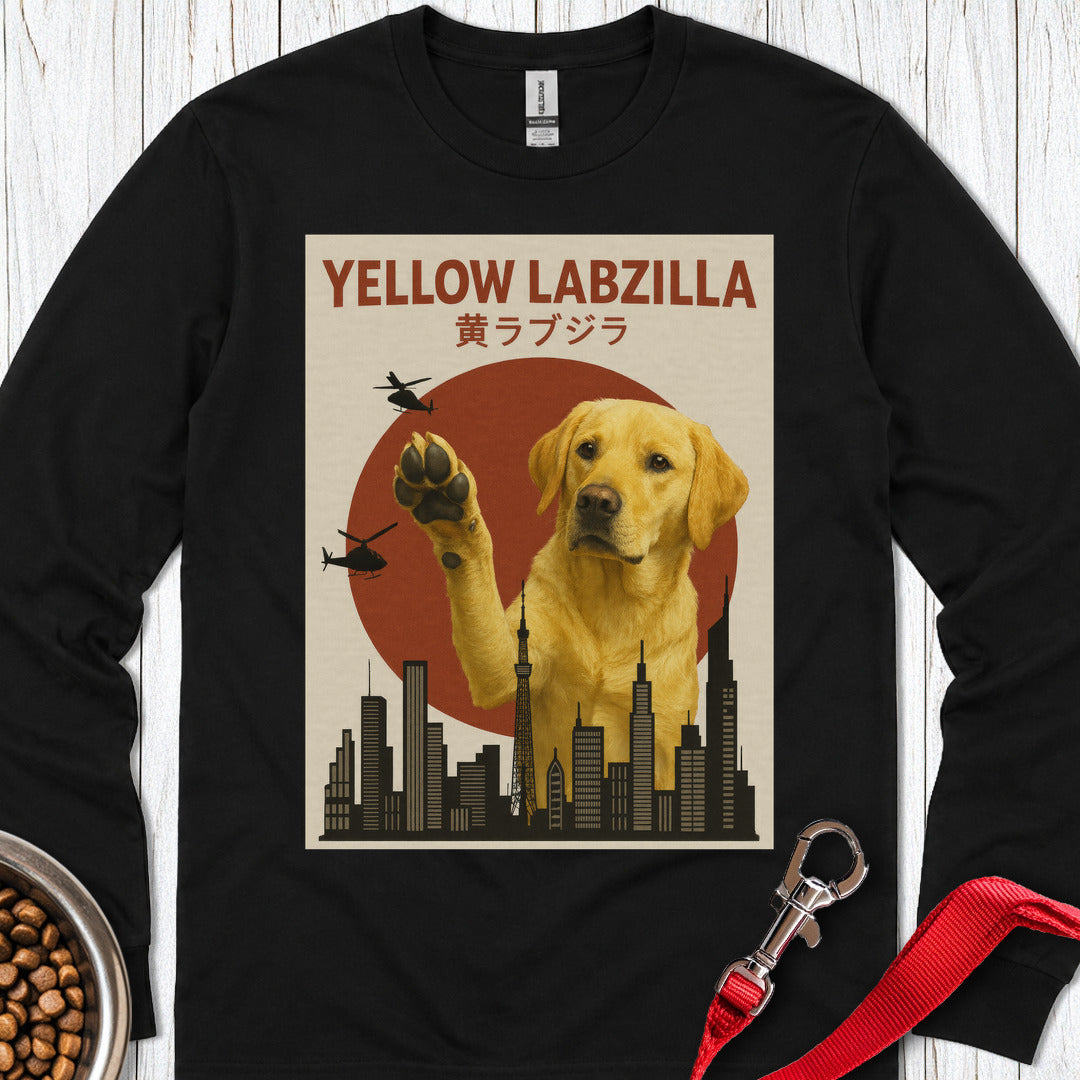Yellow Labzilla Long Sleeve — Black