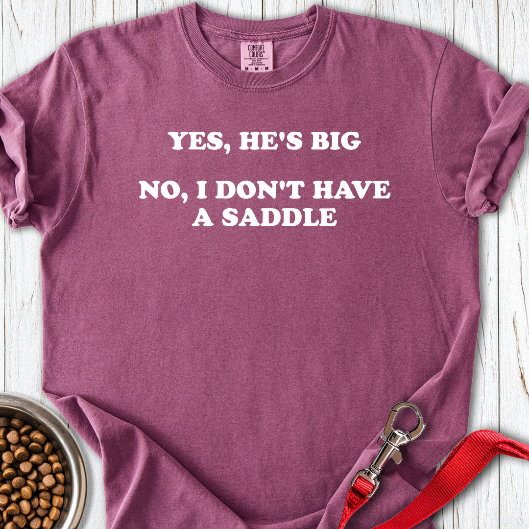 Yes He Is Big Great Dane Premium Tee — Berry