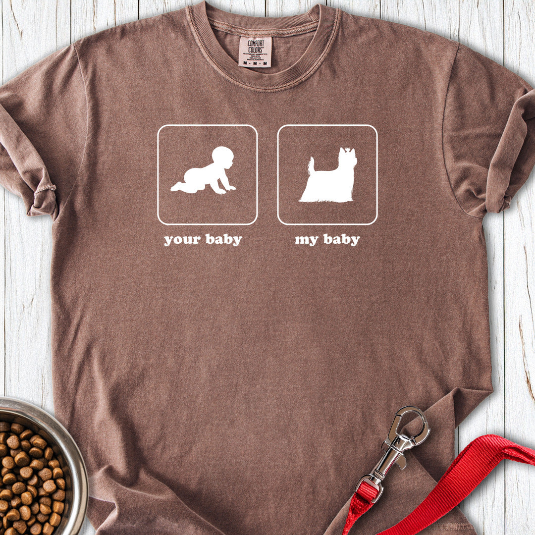 Yorkshire Terrier Baby Premium Tee Espresso