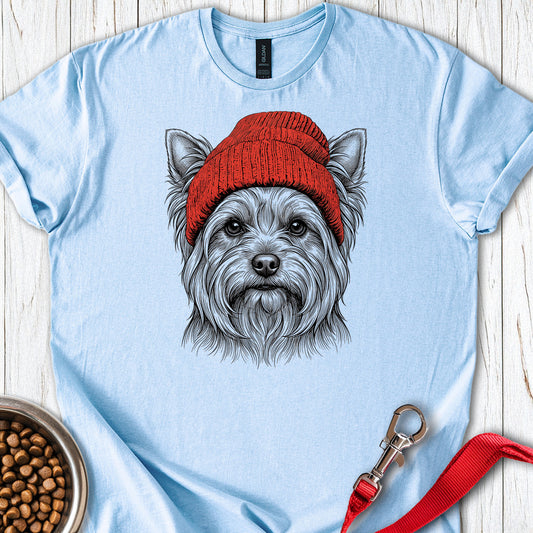 Yorkshire Terrier Beanie Light Blue