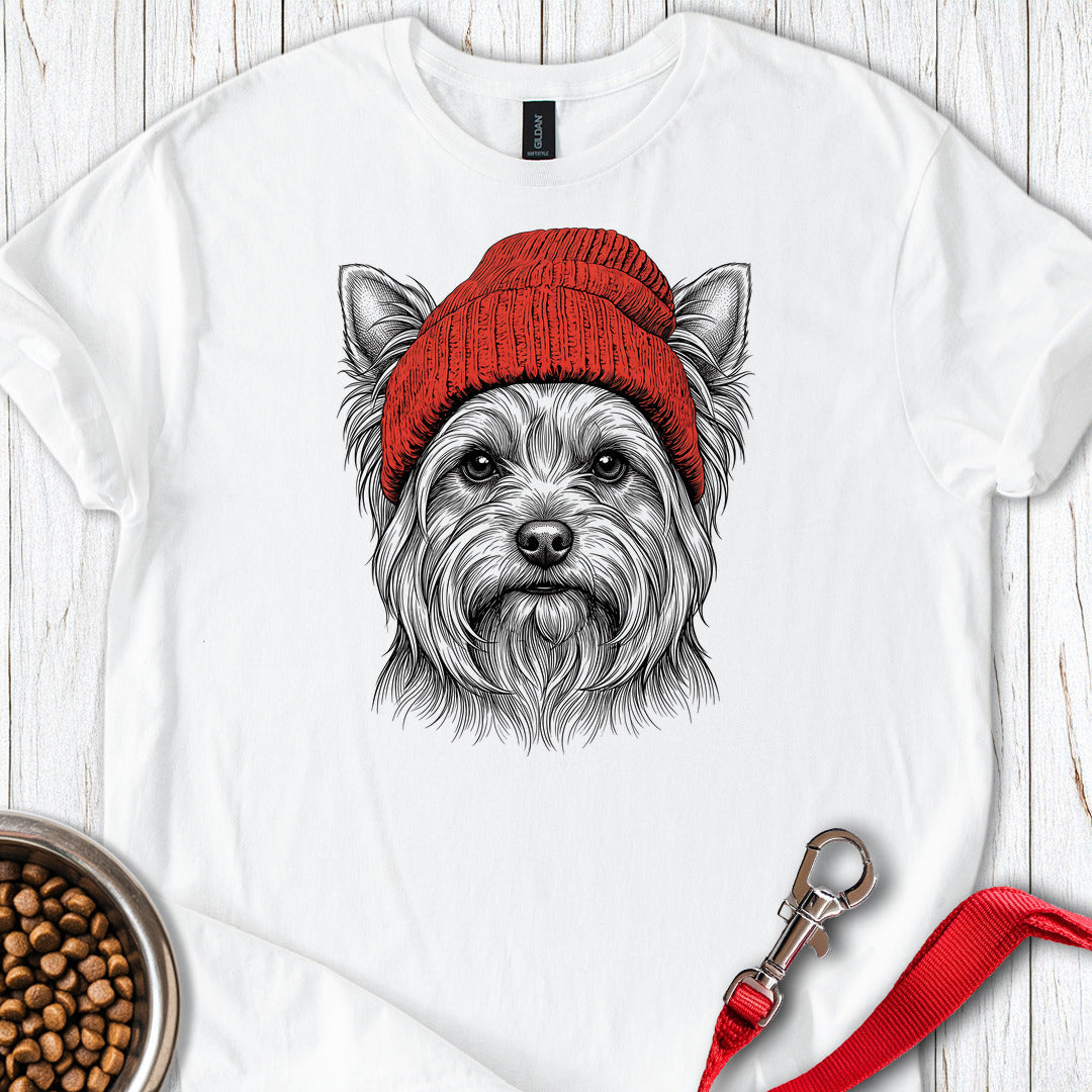 Yorkshire Terrier Beanie White