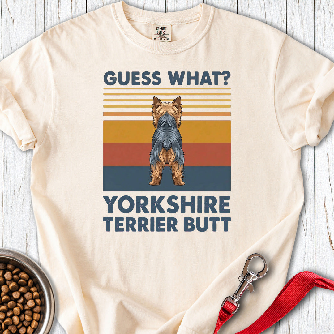 Yorkshire Terrier Butt Premium Tee Ivory