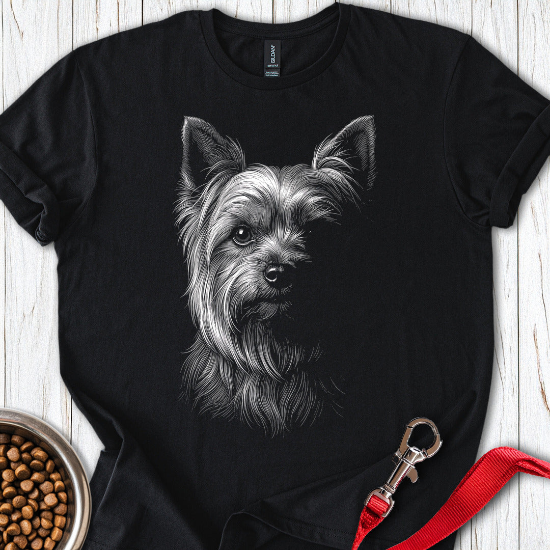 Yorkshire Terrier Engraved Black