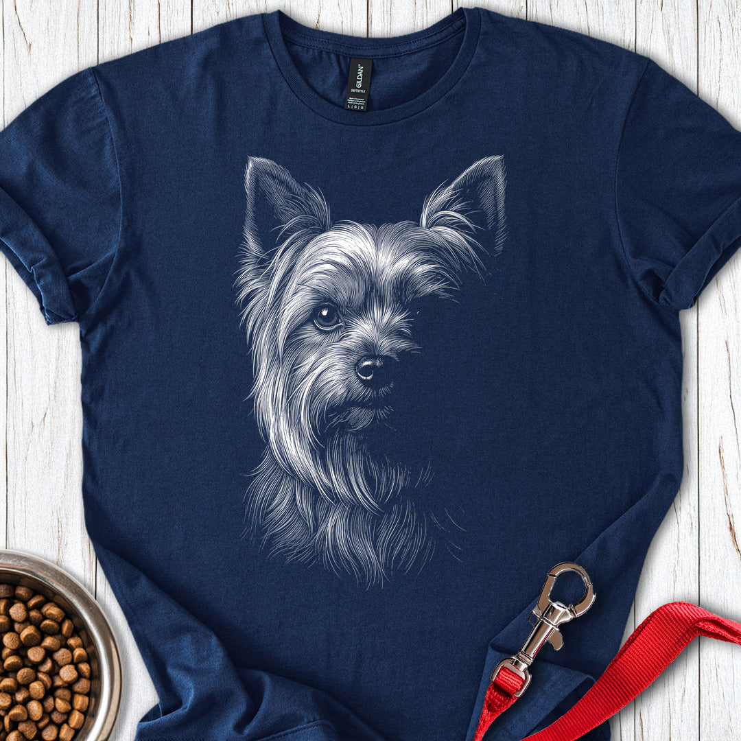 Yorkshire Terrier Engraved Navy