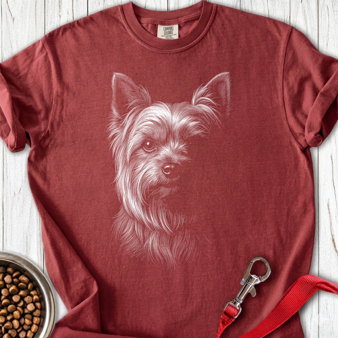 Yorkshire Terrier Engraved Premium Tee Brick