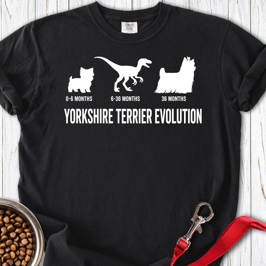 Yorkshire Terrier Evolution Premium Tee Black