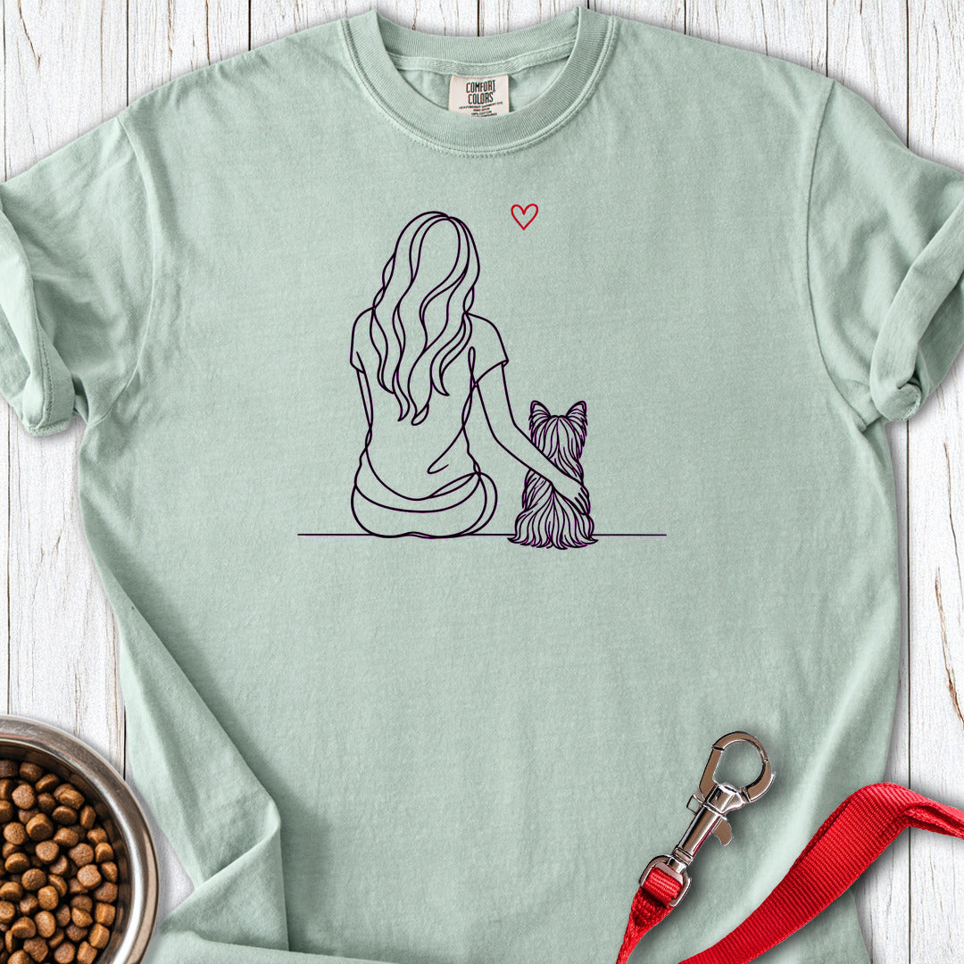 Yorkshire Terrier Hug Premium Tee Bay