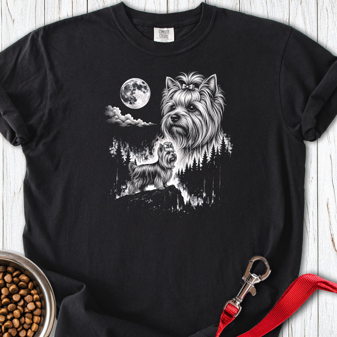 Yorkshire Terrier Moonlight Premium Tee Black